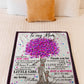 Family To Me You Are The World Little Girl Flannel Blanket For Relaxing At Home And Travel