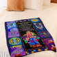 Hippie Girl Follow Your Dream Daughter Gift Flannel Blanket For Soft Bed Couch And Home Comfort