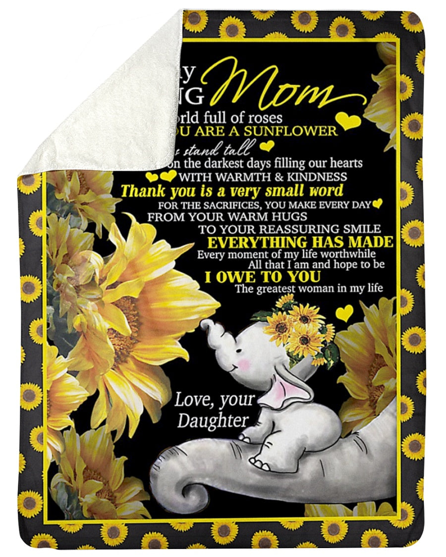 You Are My Sunflower Flannel Blanket For Soft Bed Couch And Home Comfort