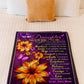 Flower My Wish For You Mom To Daughter Flannel Blanket For Relaxing At Home And Travel