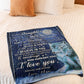 Wolf I Believe In You Daughter Gift I Love You Flannel Blanket For Soft Bed Couch And Home Comfort