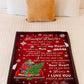 Christmas I Love You Daughter Gift Flannel Blanket For Relaxing At Home And Travel