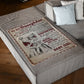Family I'll Always Be With You Flannel Blanket For Living Room And Bedroom Styling