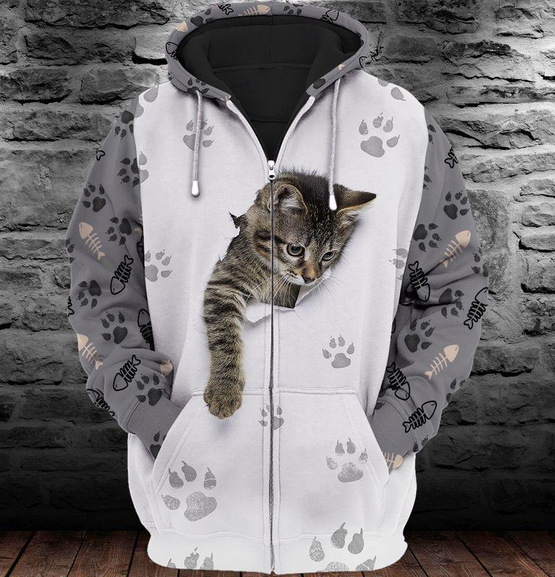 Cat Baby In My Soul Art – 3D Hoodie