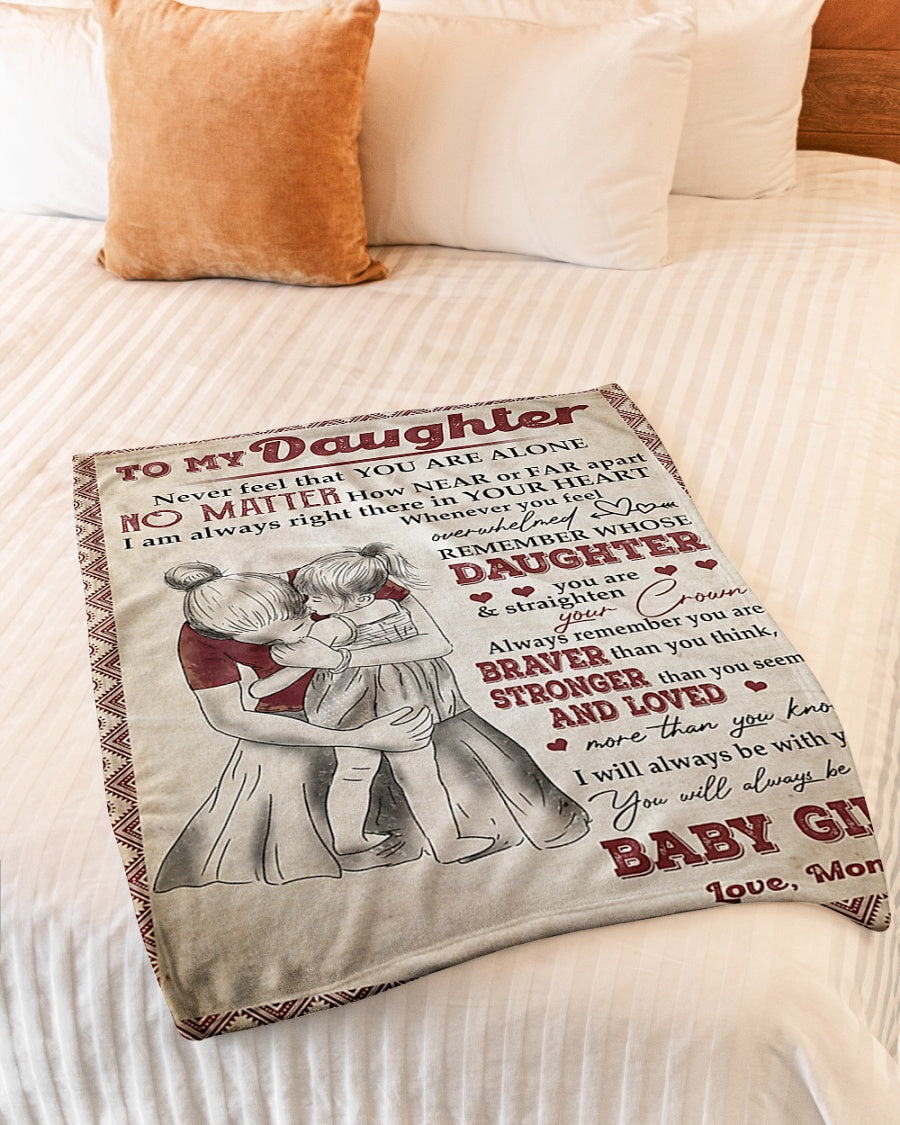 Family I'll Always Be With You Flannel Blanket For Soft Bed Couch And Home Comfort