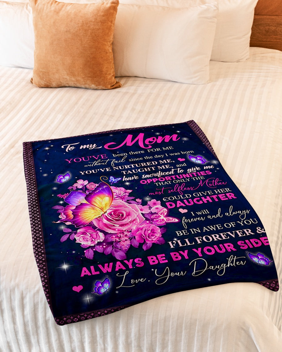 Rose To My Mother Her Daughter Flannel Blanket For Living Room And Bedroom Styling