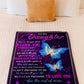 Butterfly Never Forget That I Love You Mom To Daughter Flannel Blanket For Bed Sofa And Reading Nook Decor