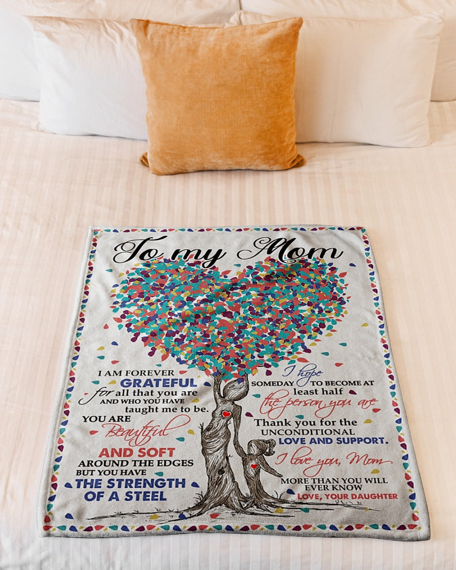 Family Endless Love Flannel Blanket For Relaxing At Home And Travel