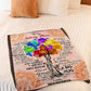 Family Lifelong Love Message Flannel Blanket For Soft Bed Couch And Home Comfort