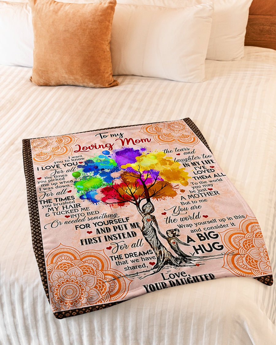 Family Lifelong Love Message Flannel Blanket For Soft Bed Couch And Home Comfort