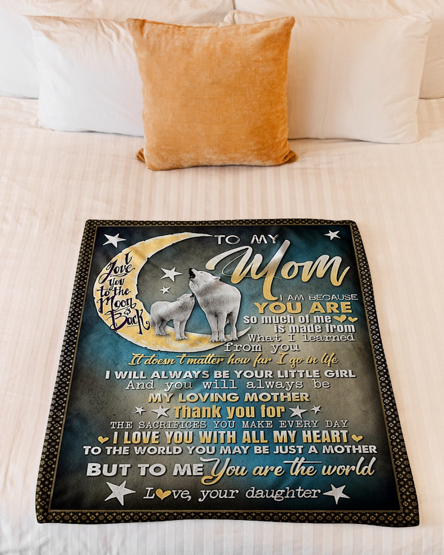 Wolf Endless Family Love You Are The World Flannel Blanket For Relaxing At Home And Travel