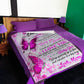 Family It's Hard To Find Words To Tell You Mom To Daughter Pink Flannel Blanket For Bed Sofa And Reading Nook Decor