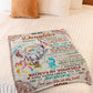 Deer Lover Believe In Yourself Mom To Daughter Flannel Blanket For Soft Bed Couch And Home Comfort