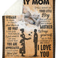 Family You Are The Best Mother Flannel Blanket For Soft Bed Couch And Home Comfort