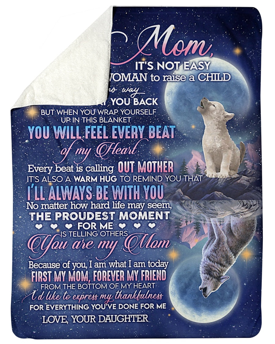 Wolf To My Mother Flannel Blanket For Soft Bed Couch And Home Comfort