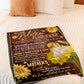 Sunflower To My Mother A Garden Of The Heart Flannel Blanket For Soft Bed Couch And Home Comfort