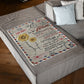 Loving Mom Family Gift Flannel Blanket For Living Room And Bedroom Styling