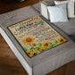 Sunflower I Love You Daughter Gift Flannel Blanket For Living Room And Bedroom Styling