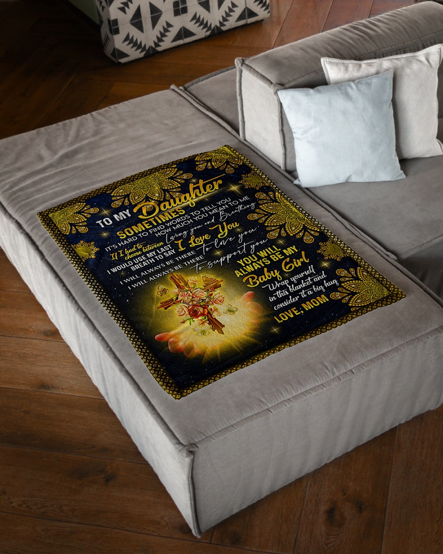 Jesus How Much You Mean To Me Daughter Gift Flannel Blanket For Living Room And Bedroom Styling