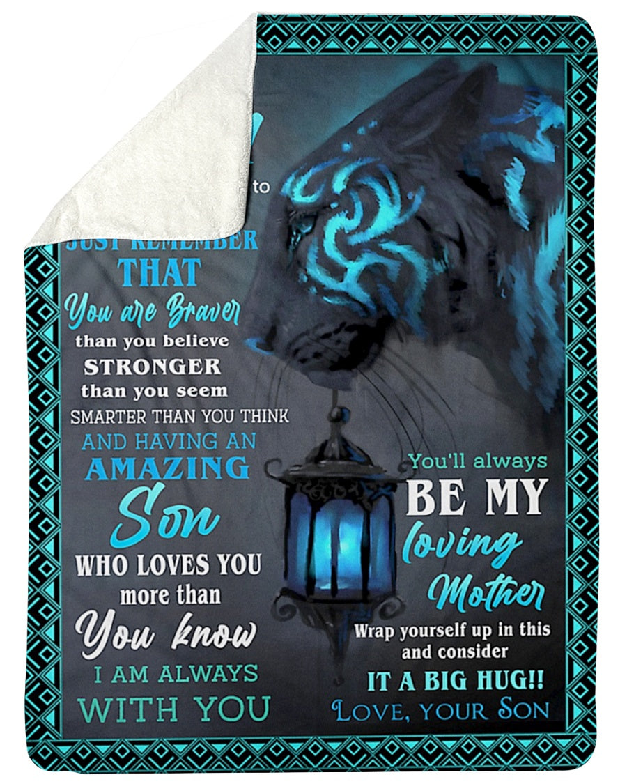 Lion To My Mom You Are Braver Flannel Blanket For Soft Bed Couch And Home Comfort
