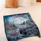 Wolf Believe In Yourself Daughter Gift Flannel Blanket For Soft Bed Couch And Home Comfort