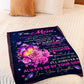 Rose To My Mother Her Daughter Flannel Blanket For Living Room And Bedroom Styling