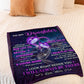 Butterfly Daughter Look Right I'll Always Be There Flannel Blanket For Soft Bed Couch And Home Comfort