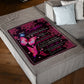 Butterfly How Much You Mean To Me Daughter Gift Flannel Blanket For Living Room And Bedroom Styling