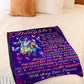 Family I Didn't Give You The Gift Of Life Mom To Daughter Purple Flannel Blanket For Soft Bed Couch And Home Comfort