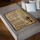 Family Deep In Your Heart Daughter Gift Flannel Blanket For Relaxing At Home And Travel