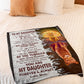 Lion Carry You In My Heart Daughter Gift Flannel Blanket For Soft Bed Couch And Home Comfort