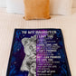 Tiger Never Forget That I Love You Mom To Daughter Flannel Blanket For Relaxing At Home And Travel