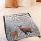 Deer My Heart Daughter Gift Flannel Blanket For Soft Bed Couch And Home Comfort