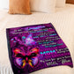 Family Love I Think About You Daughter Gift Flannel Blanket For Soft Bed Couch And Home Comfort