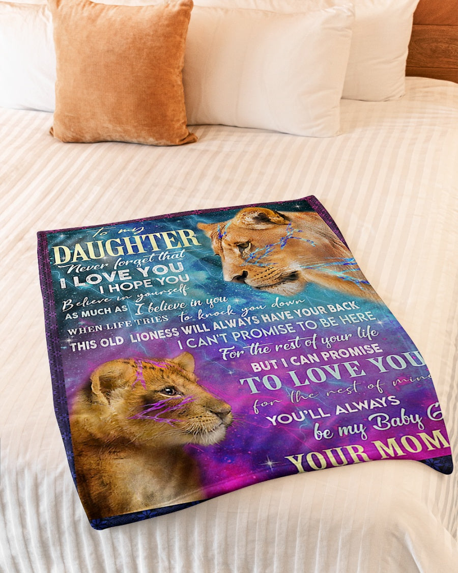 Lion Believe In Yourself Gift Lover Flannel Blanket For Living Room And Bedroom Styling