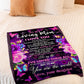 Family To My Mom You Will Always Be My Loving Mom Butterfly Rose Flannel Blanket For Soft Bed Couch And Home Comfort