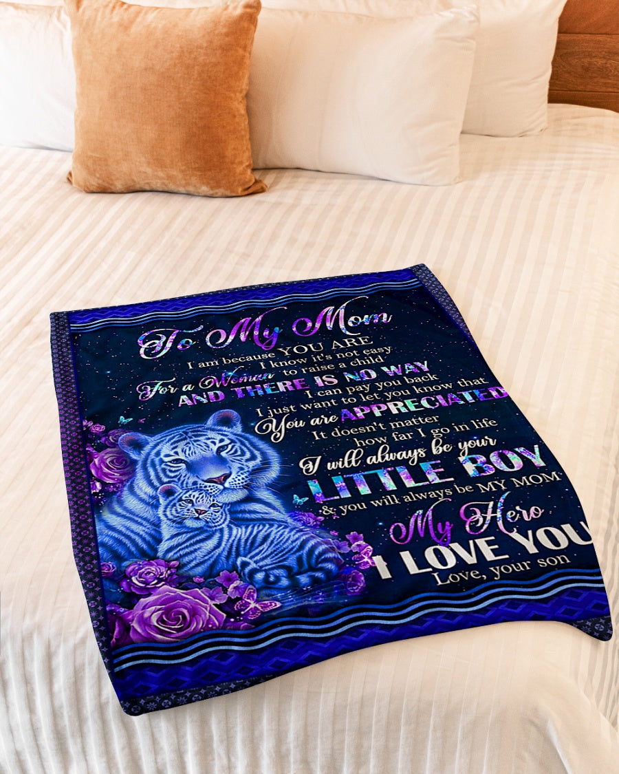 Tiger To Me You Are The World Little Boy Flannel Blanket For Soft Bed Couch And Home Comfort