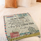 Dear Mom Letter I Love You Flannel Blanket For Soft Bed Couch And Home Comfort