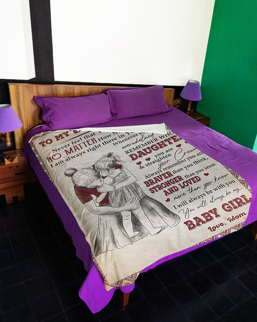 Family I'll Always Be With You Flannel Blanket For Bed Sofa And Reading Nook Decor