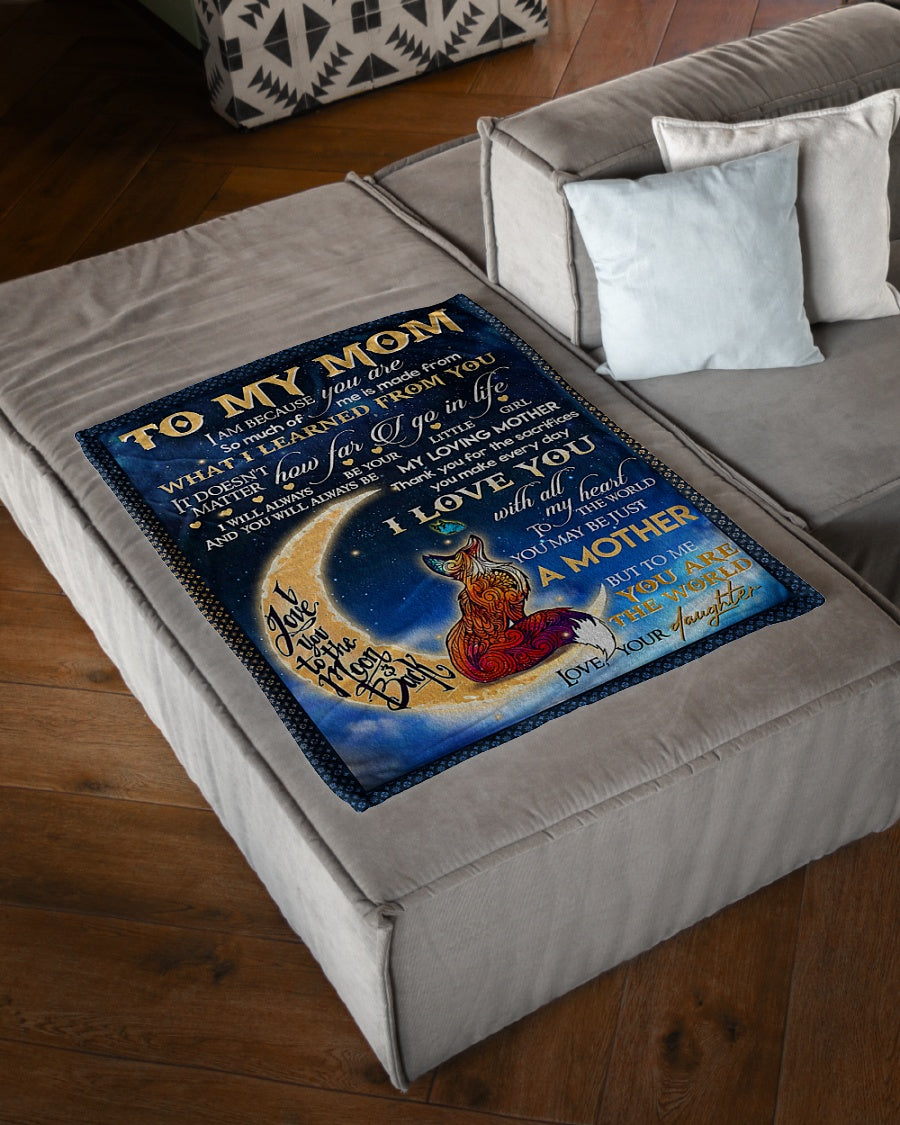 Family I Am Always With You Flannel Blanket For Living Room And Bedroom Styling