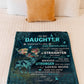 Deer Whenever You Feel Overwhelmed Deer Mom To Daughter Flannel Blanket For Relaxing At Home And Travel