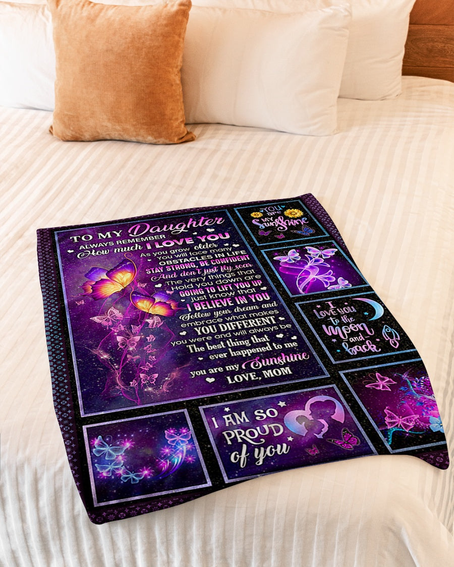 Butterfly Warm Sunshine Love Gift Flannel Blanket For Soft Bed Couch And Home Comfort