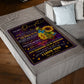 Family When Life Gets Hard You Feel Alone Mom To Daughter Flannel Blanket For Living Room And Bedroom Styling