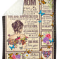 Butterfly To My Mom You Will Always Be My Loving Mom Flannel Blanket For Living Room And Bedroom Styling