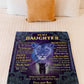 Lion I Believe In You Daughter Gift Flannel Blanket For Relaxing At Home And Travel