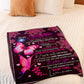 Butterfly How Much You Mean To Me Daughter Gift Flannel Blanket For Soft Bed Couch And Home Comfort