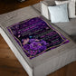 Rose I Think About You Daughter Gift Butterfly Flannel Blanket For Living Room And Bedroom Styling