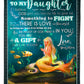 Mermaid God Sent You Into My Life Mom To Daughter Flannel Blanket For Bed Sofa And Reading Nook Decor