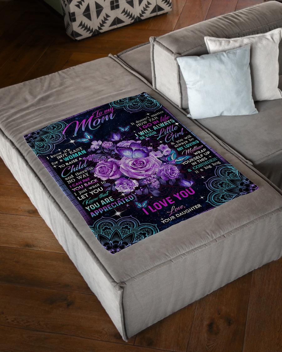 Rose I Love You With All My Heart Flannel Blanket For Living Room And Bedroom Styling