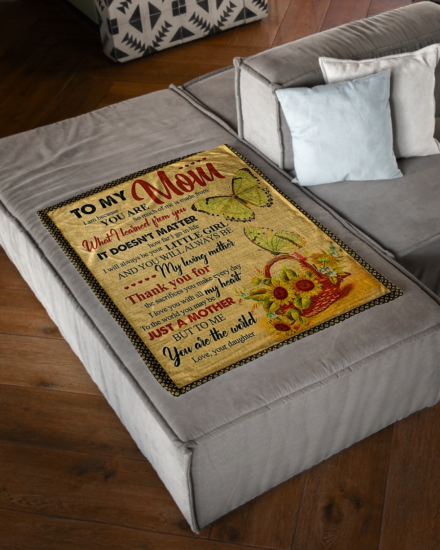 Butterfly To Me You Are Wonderful Flannel Blanket For Living Room And Bedroom Styling